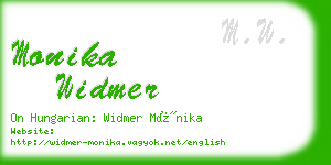 monika widmer business card